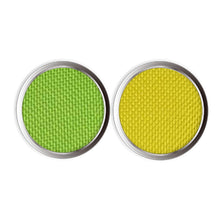Load image into Gallery viewer, Travel Utensils with Case Set Fork, Knife, Spoon, Chopsticks, Straw, Straw-cleaning brush, Travel Pouch and Carabiner, Excellent For Everyday Use! ((2 Sets) Green/Yellow)
